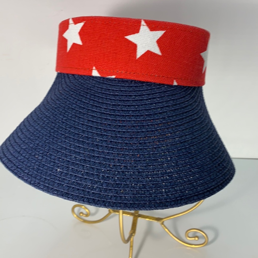 Sun Visor red, white, and blue